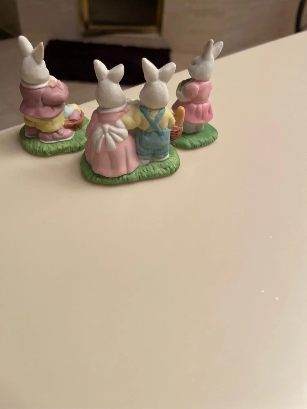 Vintage Assortment of Ceramic Easter Bunny Figurines - Set of 3